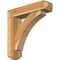 Ekena Millwork Thorton Craftsman Rough Sawn Bracket w/ Offset Brace, Western Red Cedar, 6"W x 24"D x 24"H BKT0604X24X24THR04RWR - alternate 1